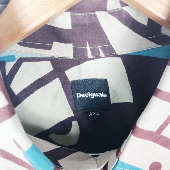 [DESIGUAL] Men's Button Up Collared Shirt - Picture 7 of 7